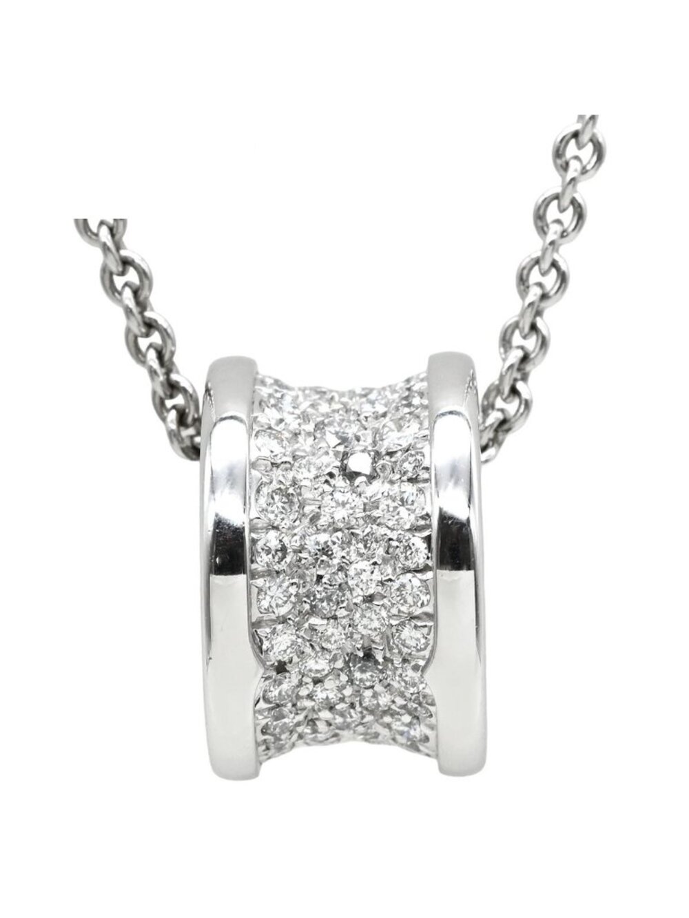 Bvlgari Necklace B.zero1 Diamond White Gold Pendant